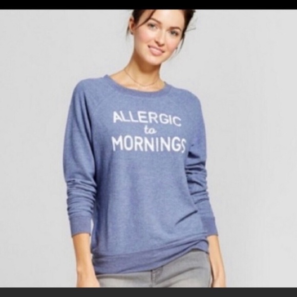 Grayson Threads Allergic To Mornings Pullover Top - Picture 1 of 8